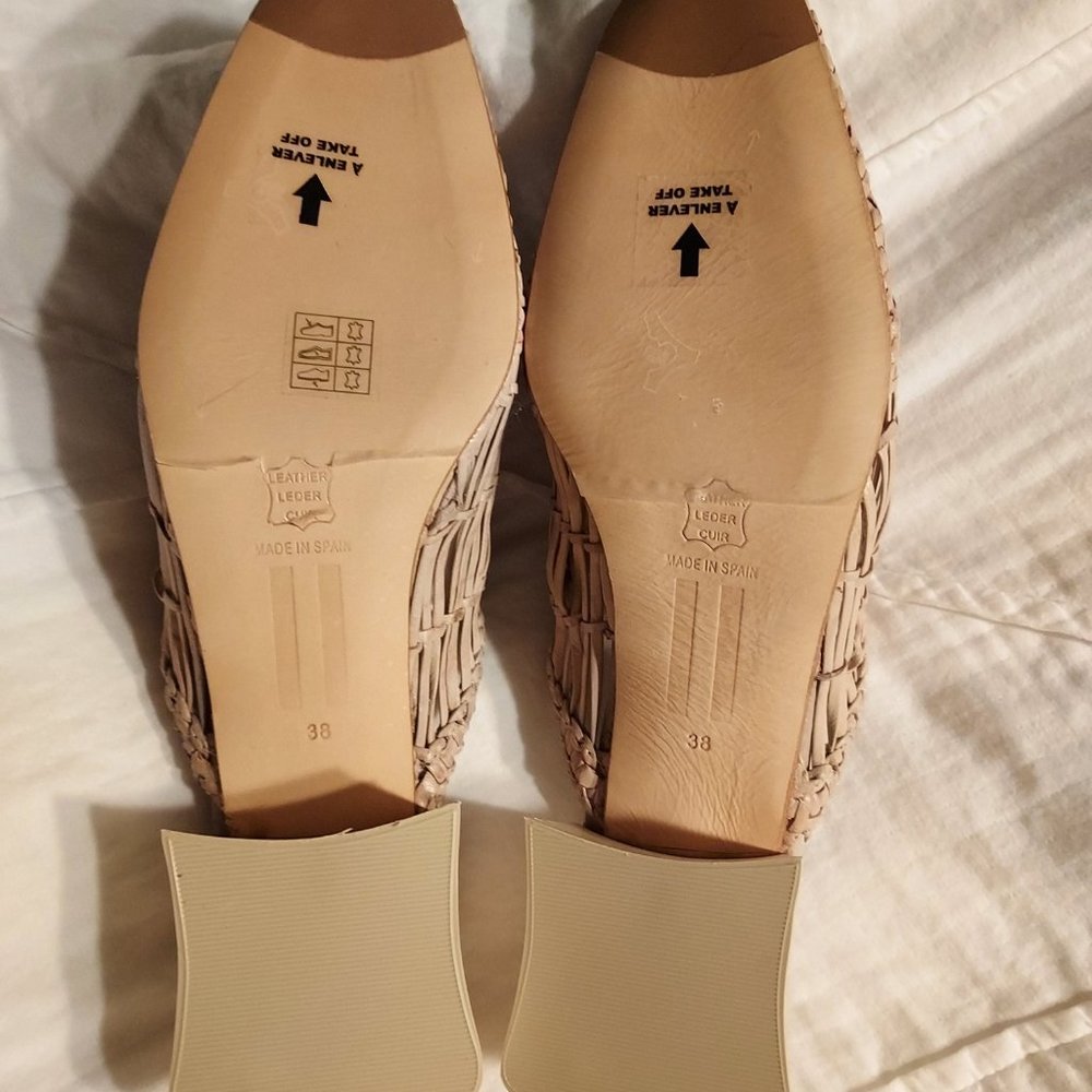 NIB Miista Araxie parchment mule, size 38 (7.5) - Picture 7 of 8